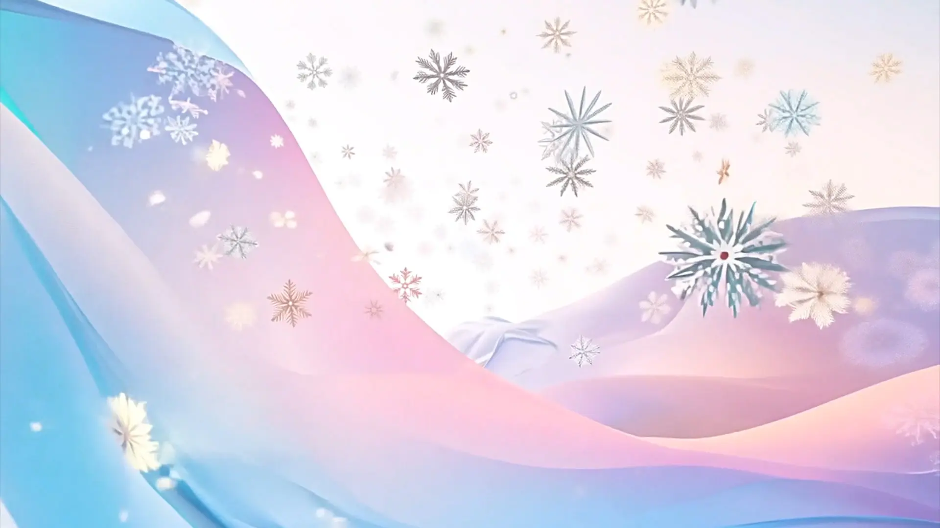 Frosty Snowscape Background for Christmas Marketing Videos